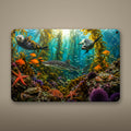 Mangrove Reef Metal Wall Art, Aluminum Sign, Marine Wildlife Wall Decor, Coastal Beach House Gift — aluminum sign mockup