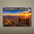 Joshua Tree National Park Sign, Keys View Metal Wall Art, California Aluminum Vintage Travel Poster Gift