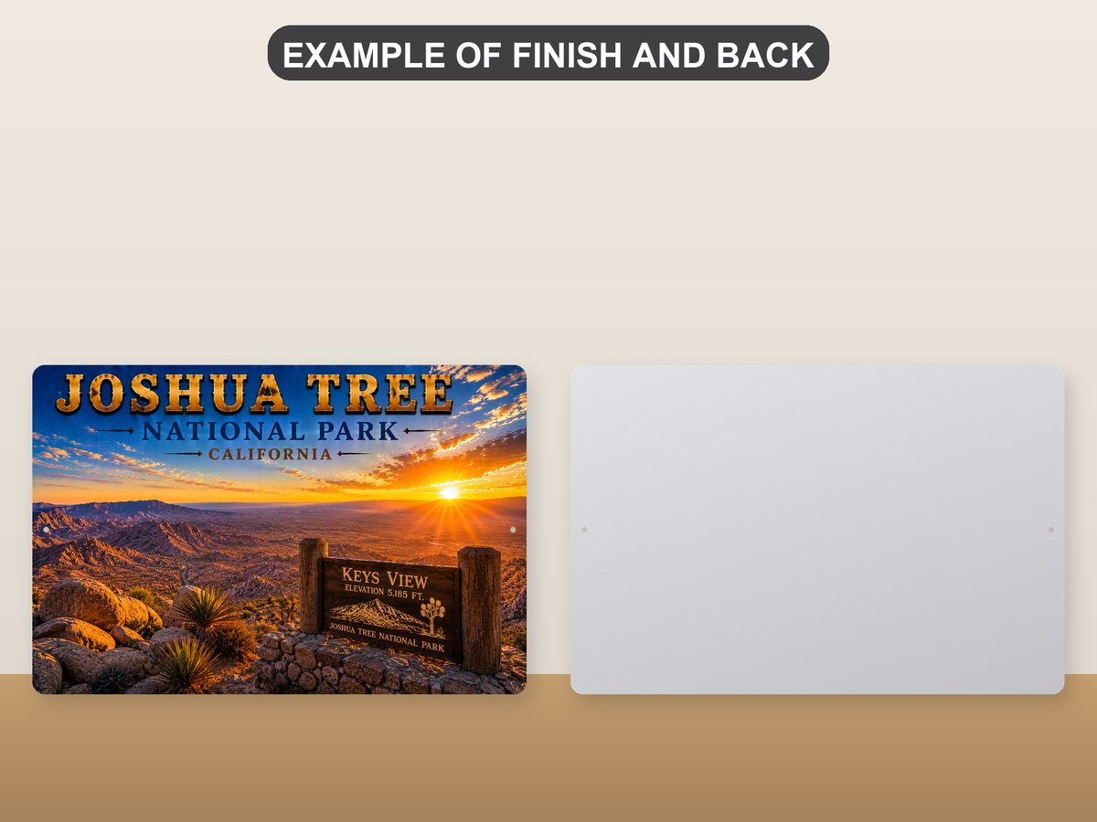 Vintage Joshua Tree National Park Metal Sign