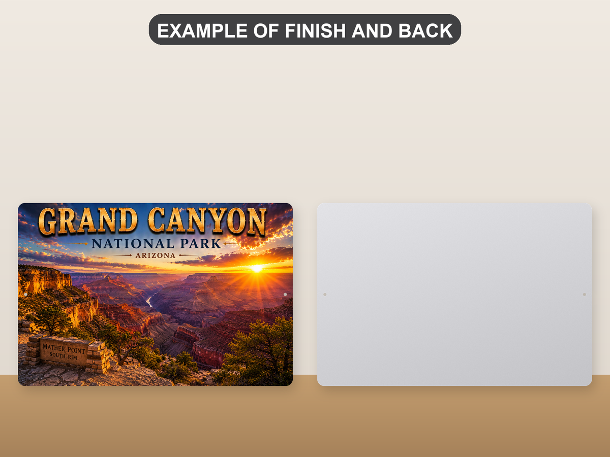 Vintage Grand Canyon National Park Metal Sign