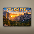 Yosemite National Park Sign, Tunnel View Metal Wall Art, California Aluminum Vintage Travel Poster Gift