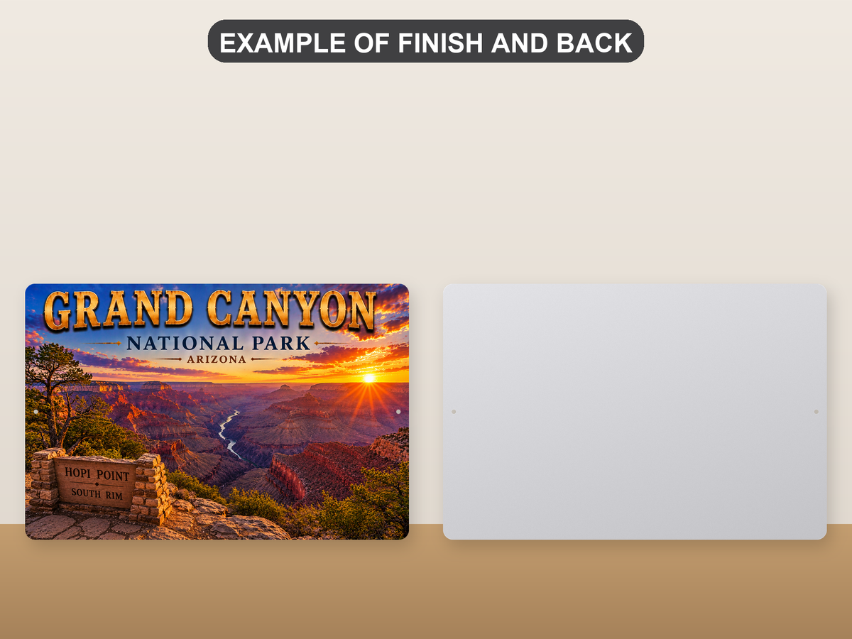 Rustic Grand Canyon National Park Metal Sign