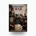 Revolutionary War 1775-1783 Patriotic Metal S Aluminum Sign — front view on white background