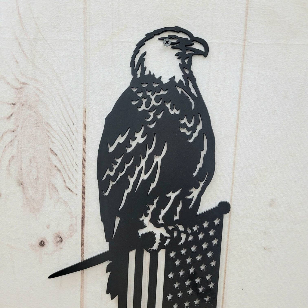 Eagle Flag Metal Garden Stake Metal Garden Stake — alternate angle