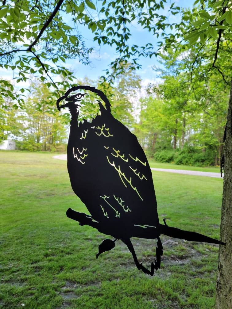 Bald Eagle Metal Garden Stake Metal Garden Stake — lifestyle setting