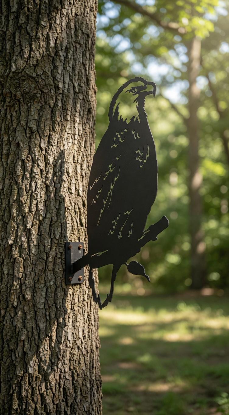 Bald Eagle Metal Garden Stake Metal Garden Stake — lifestyle setting