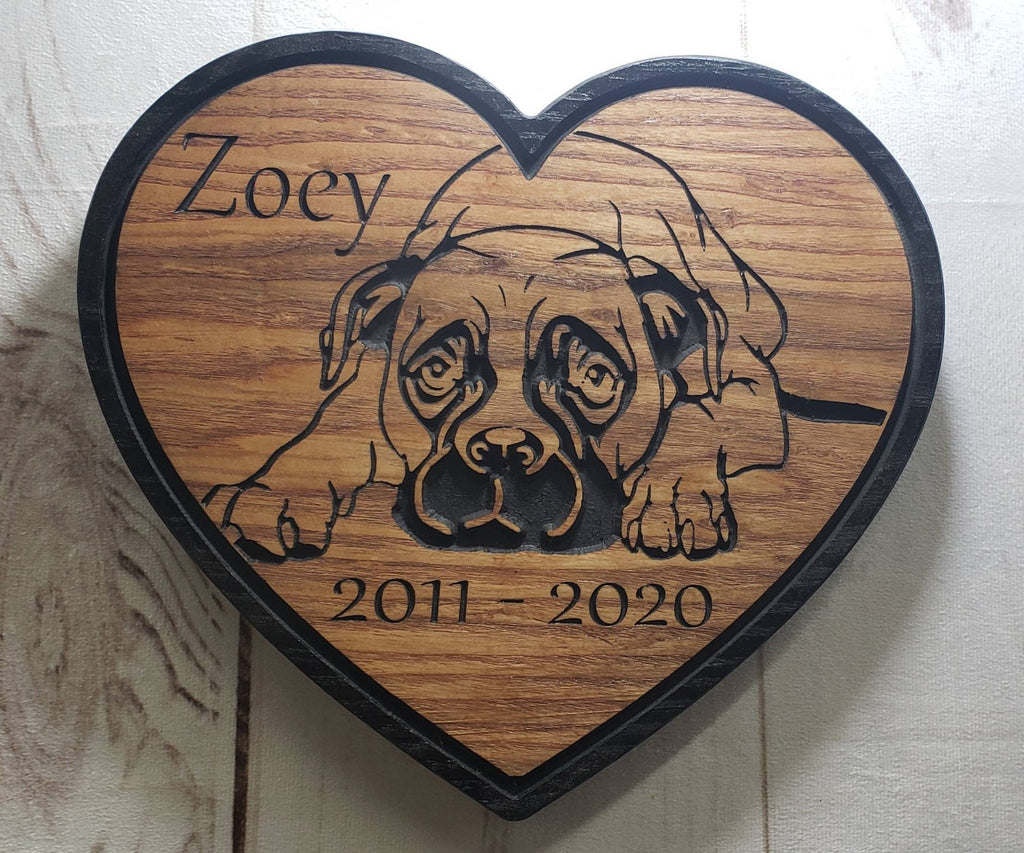 Custom memorial plaque Aluminum Sign — alternate angle