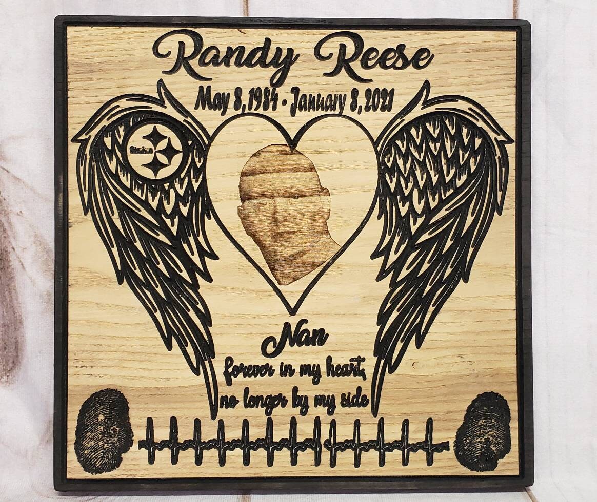Custom memorial plaque Aluminum Sign — alternate angle