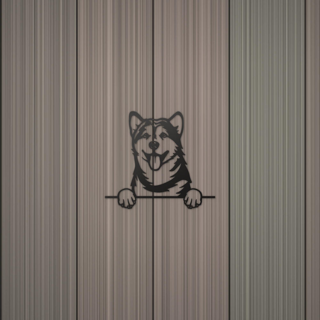 Alaskan Malamute Dog Lover Gift Metal Dog Sign — detail view