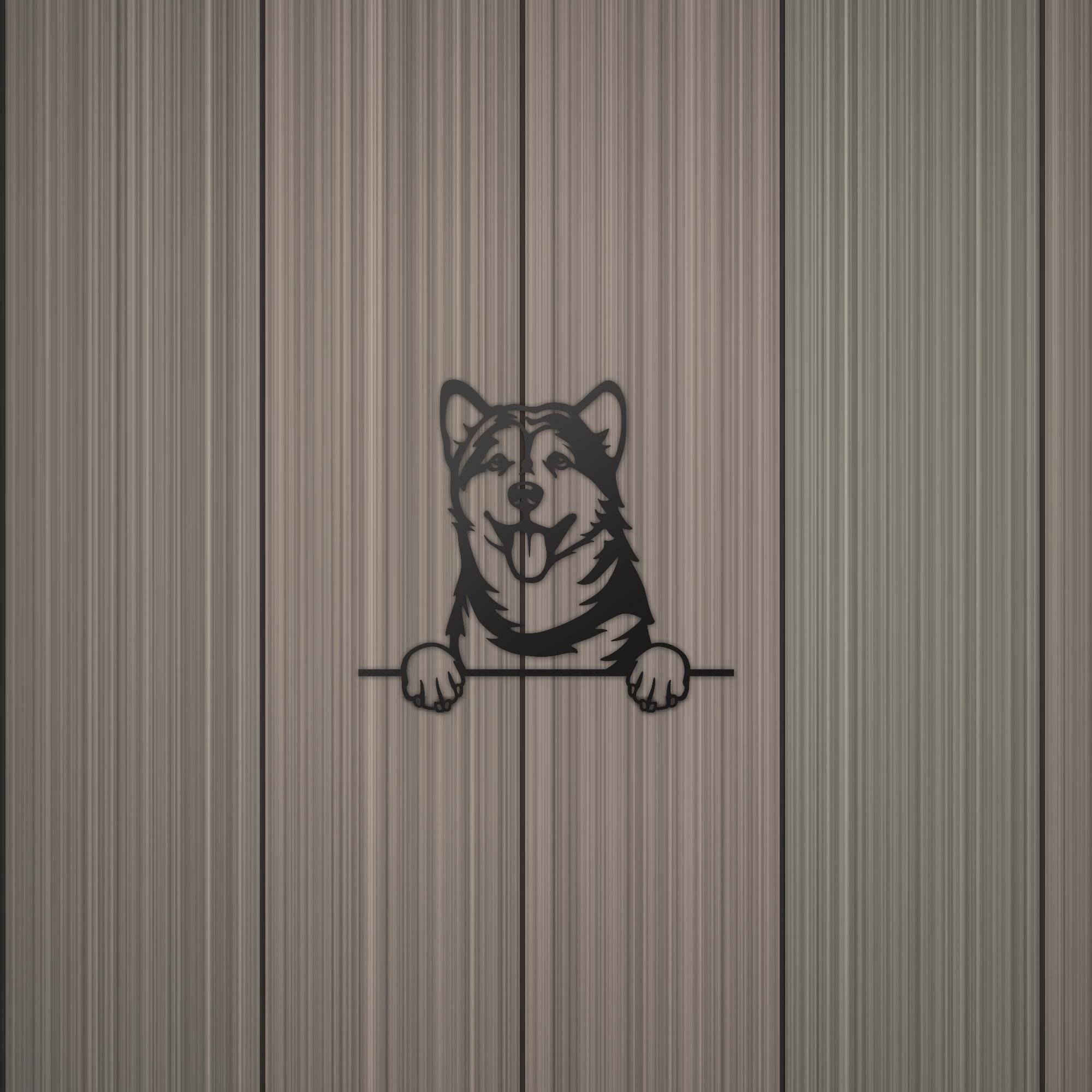 Alaskan Malamute Dog Lover Gift Metal Dog Sign — detail view