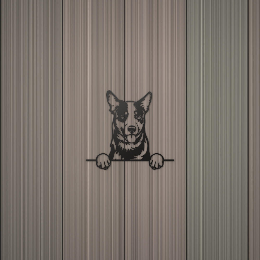 Australian Cattle Dog Lover Gift Metal Dog Sign — detail view