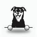 Beauceron Dog Lover Gift Metal Dog Sign — front view on white background
