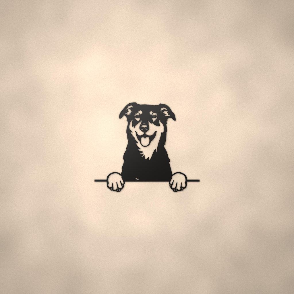 Beauceron Dog Lover Gift Metal Dog Sign — lifestyle setting