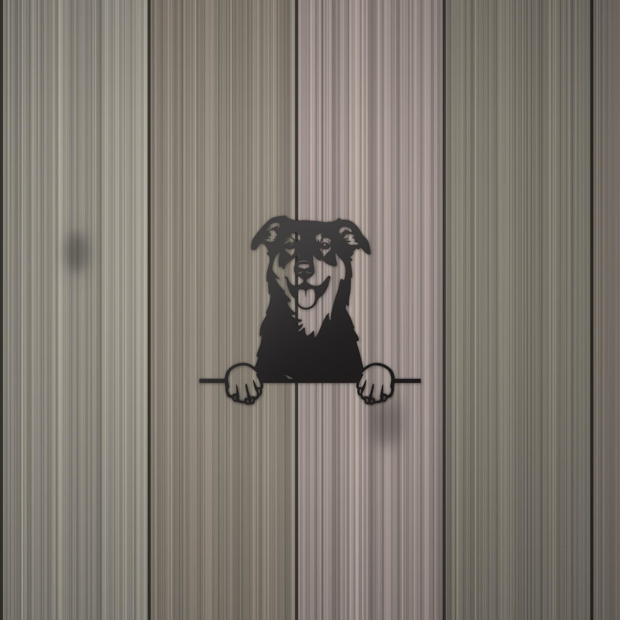 Beauceron Dog Lover Gift Metal Dog Sign — detail view