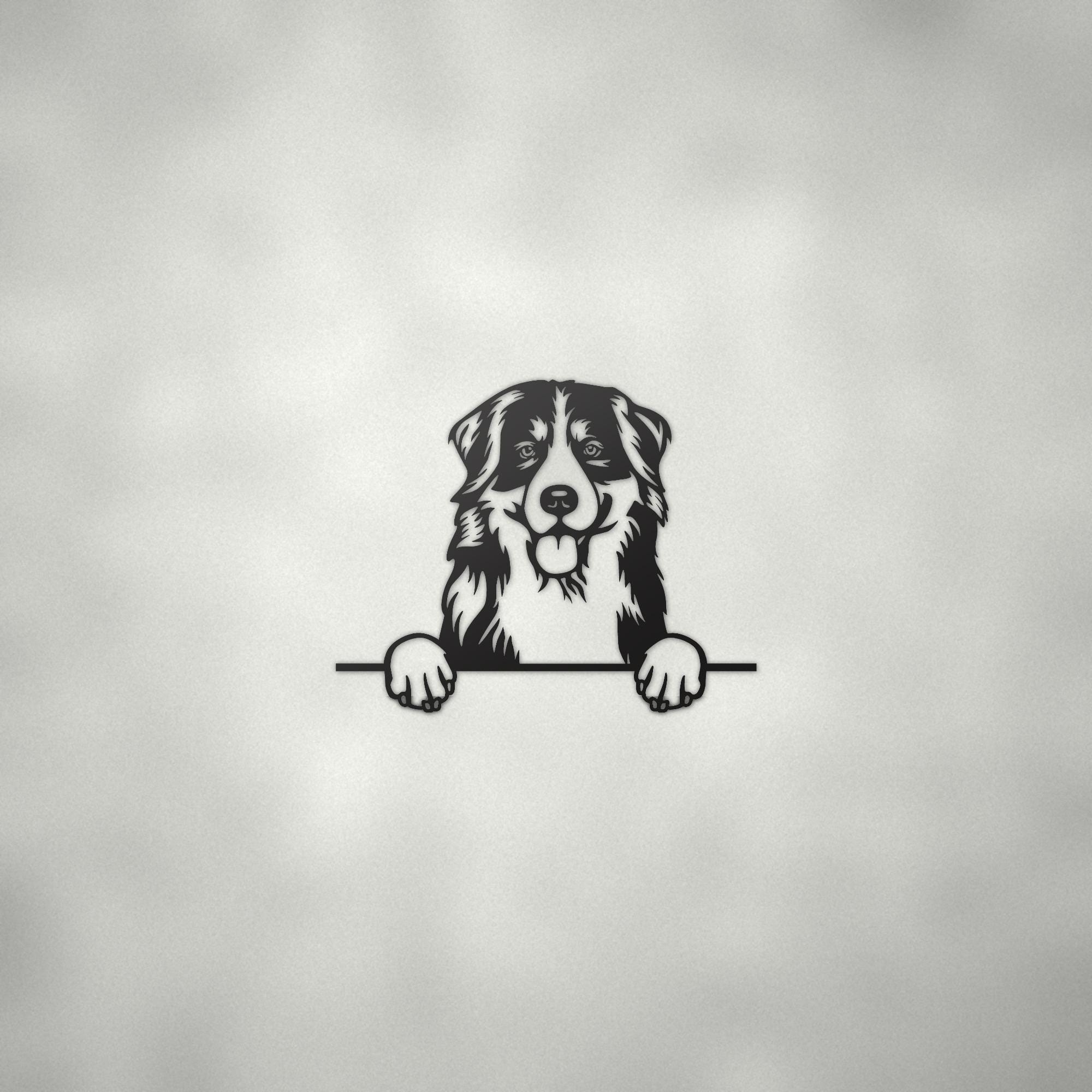 Bernese Mountain Dog Lover Gift Metal Dog Sign — alternate angle