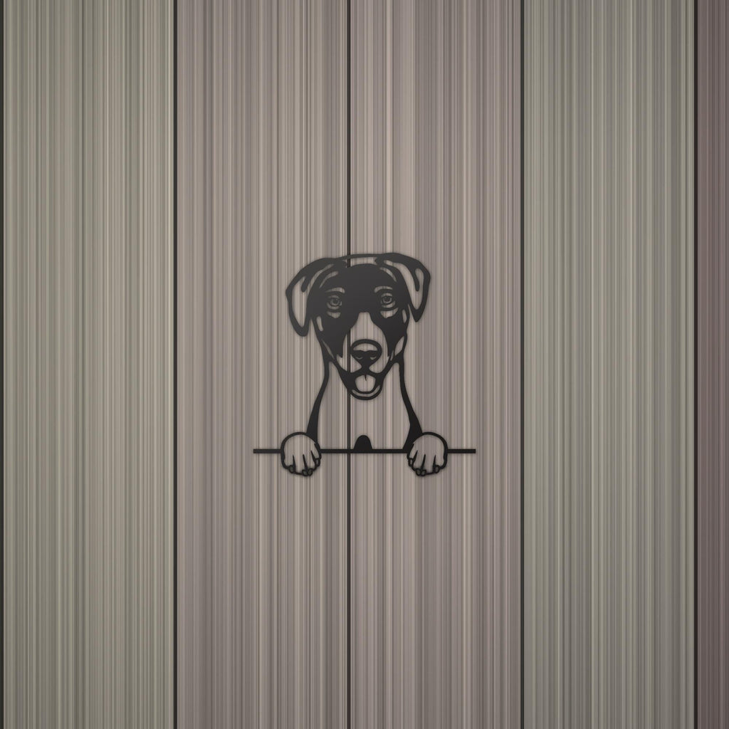 Blue Lacy Dog Lover Gift Metal Dog Sign — detail view
