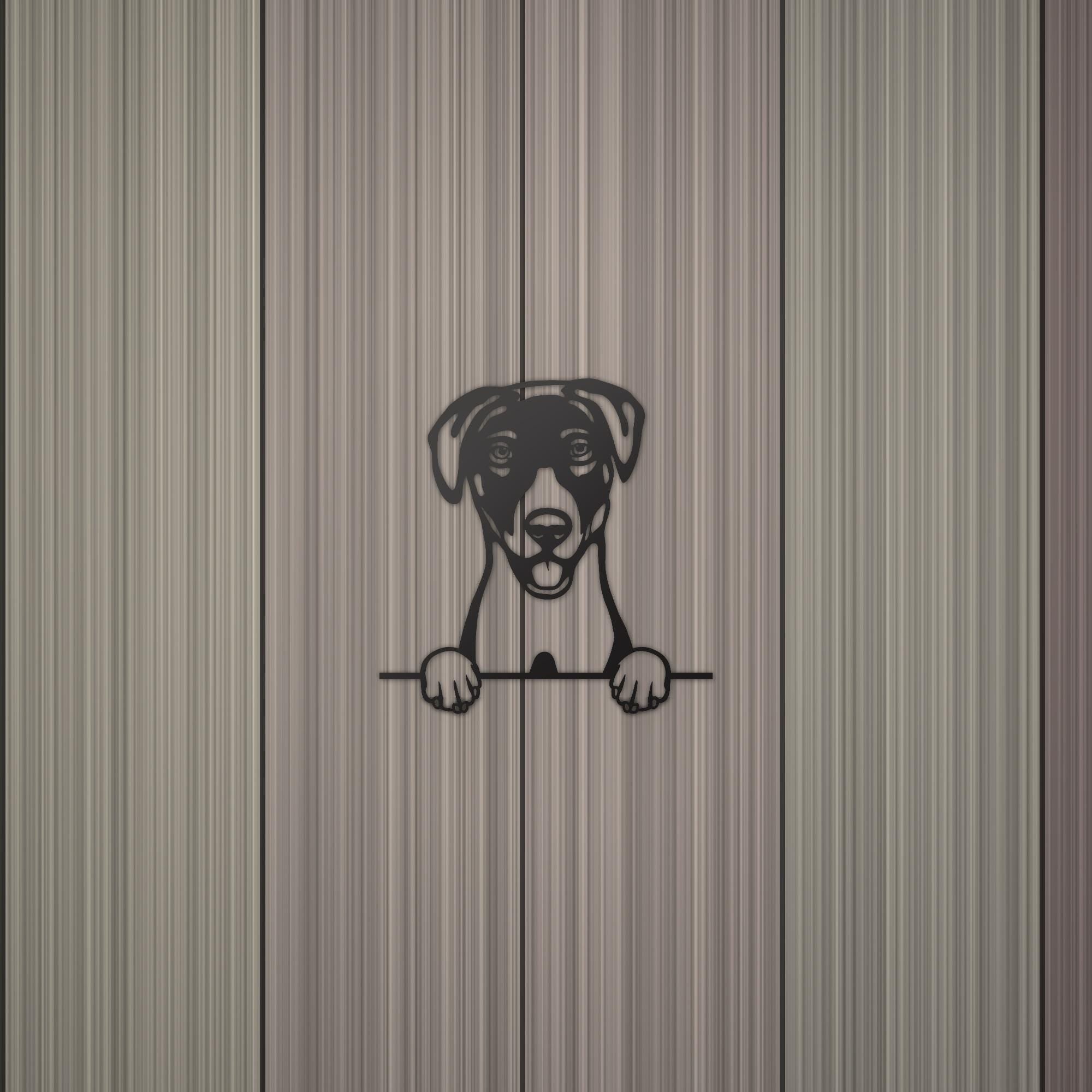 Blue Lacy Dog Lover Gift Metal Dog Sign — detail view