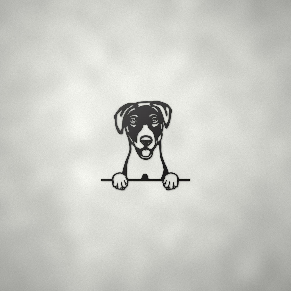 Blue Lacy Dog Lover Gift Metal Dog Sign — alternate angle