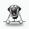 Boerboel Dog Lover Gift Metal Dog Sign — front view on white background