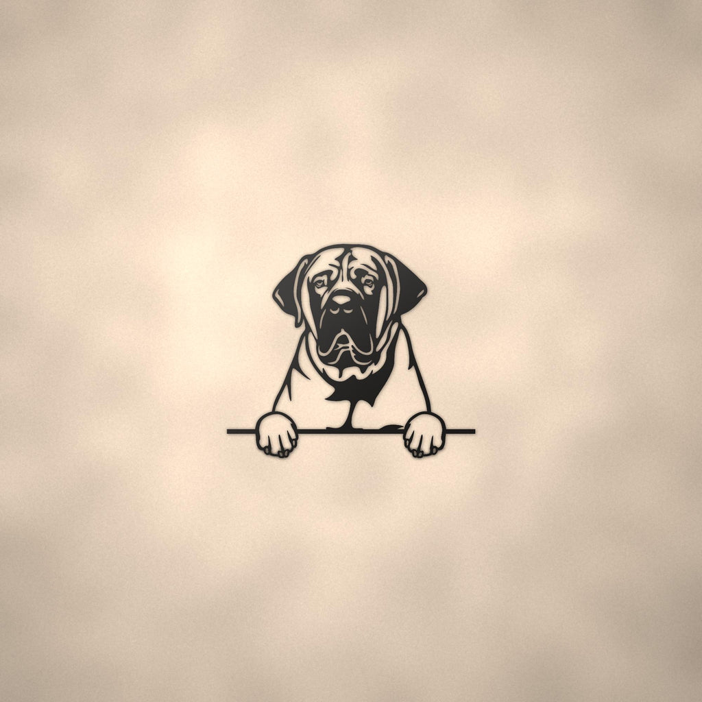 Boerboel Dog Lover Gift Metal Dog Sign — lifestyle setting