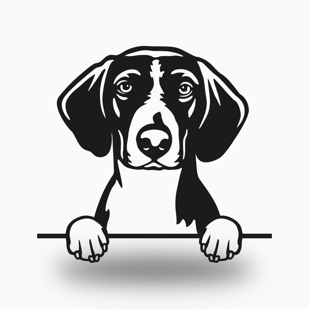Borador Dog Lover Gift Metal Dog Sign — front view on white background
