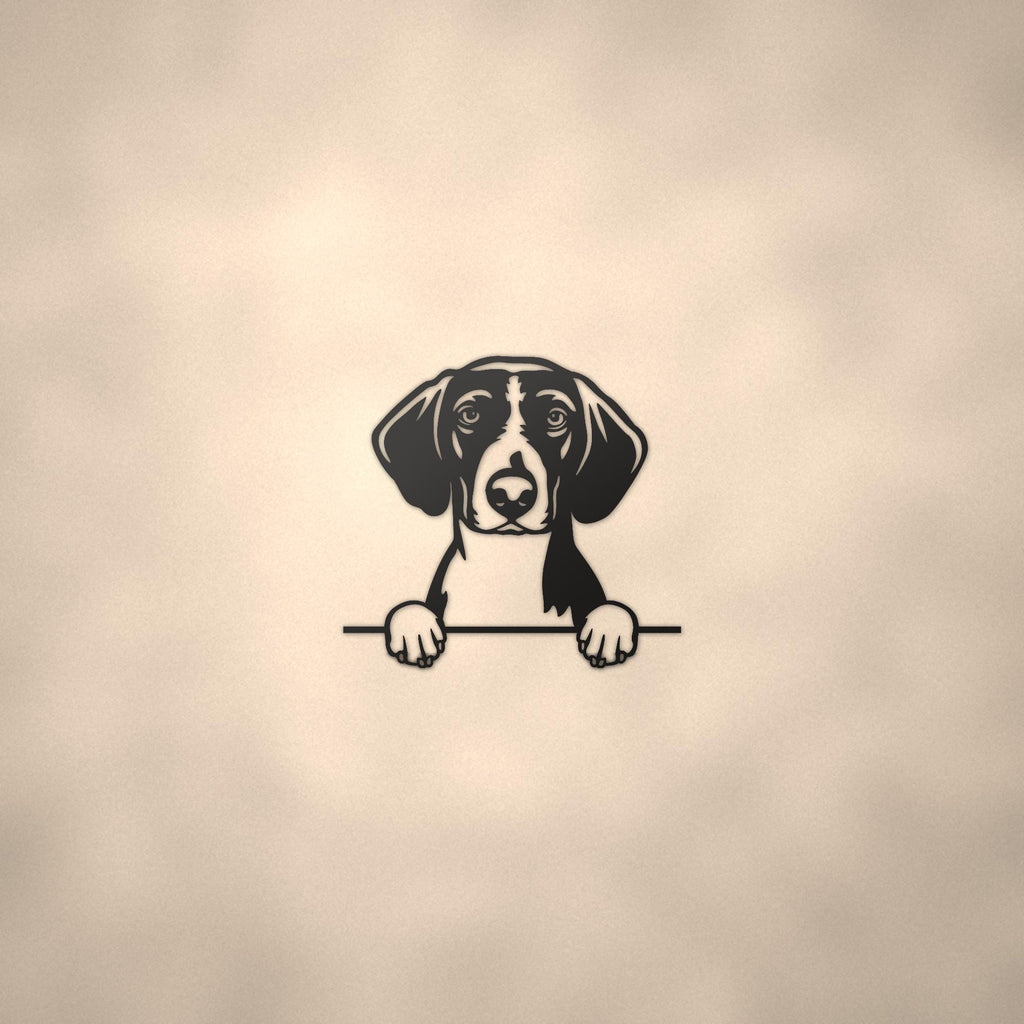 Borador Dog Lover Gift Metal Dog Sign — lifestyle setting