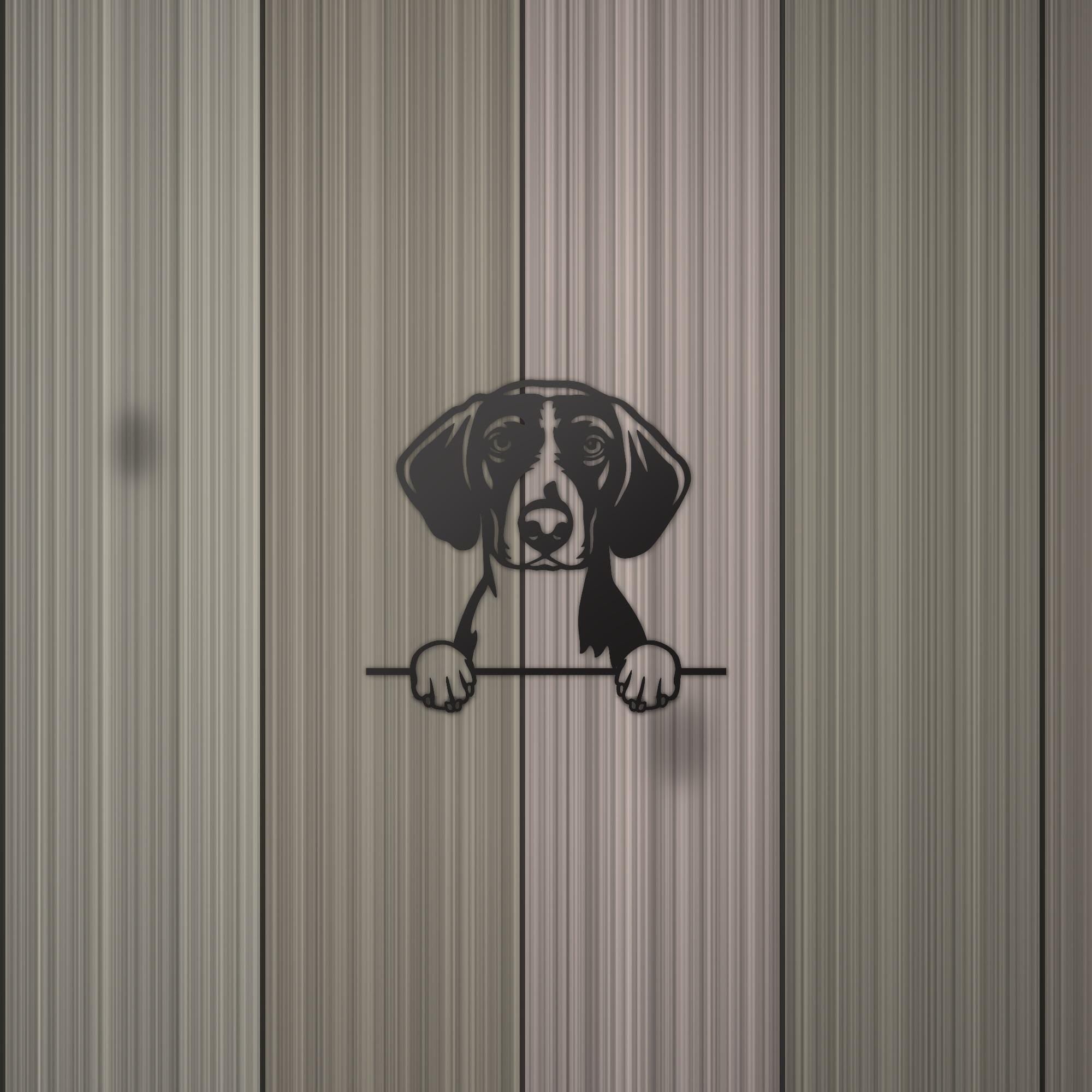 Borador Dog Lover Gift Metal Dog Sign — detail view