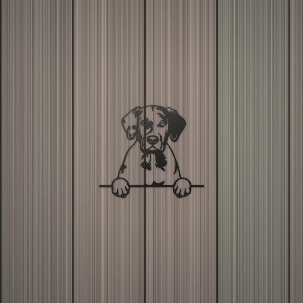 Catahoula Dog Lover Gift Metal Dog Sign — detail view