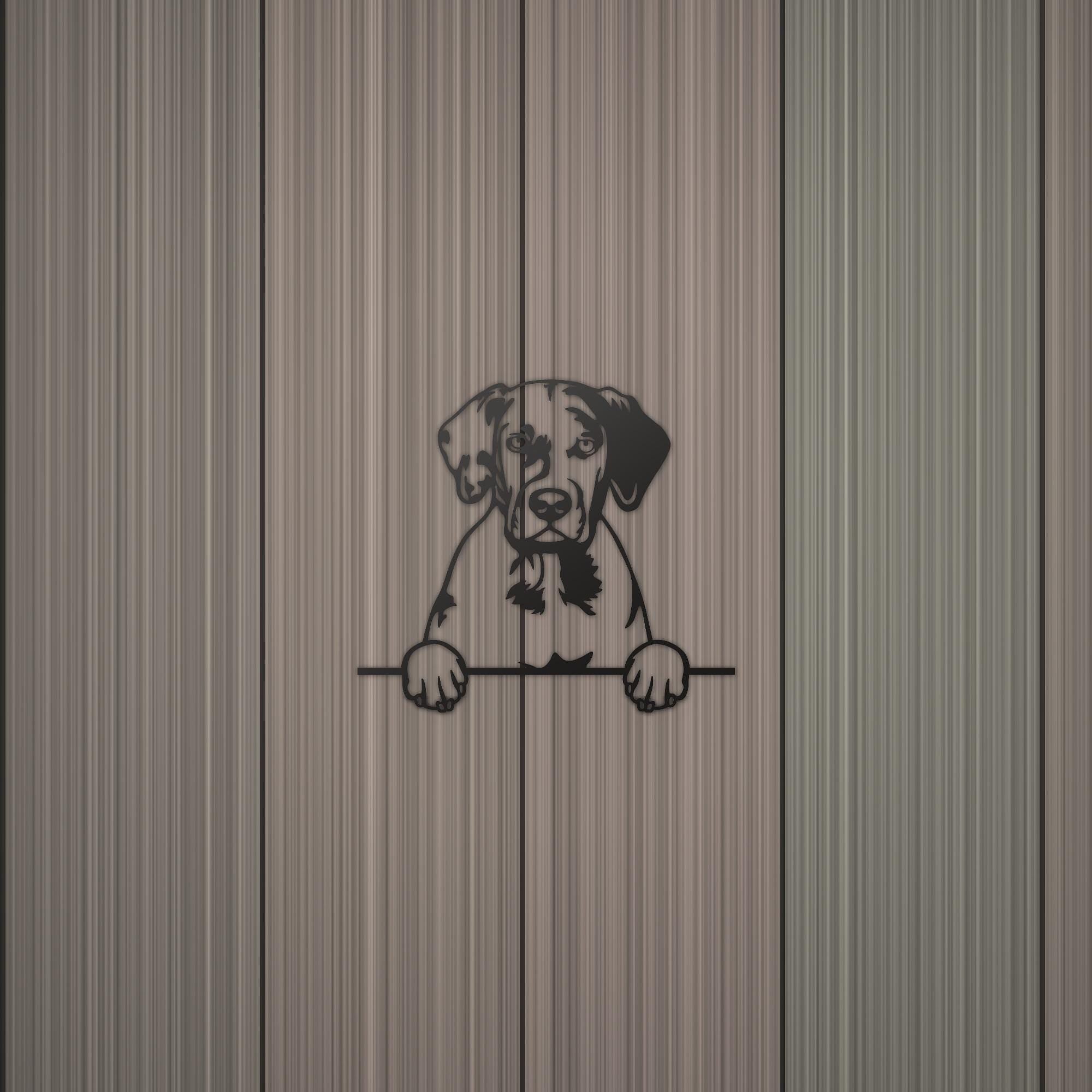 Catahoula Dog Lover Gift Metal Dog Sign — detail view