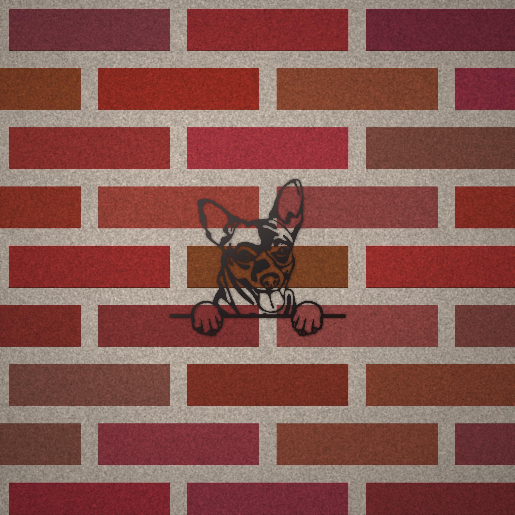 Chihuahua Dog Lover Gift Metal Dog Sign — alternate angle