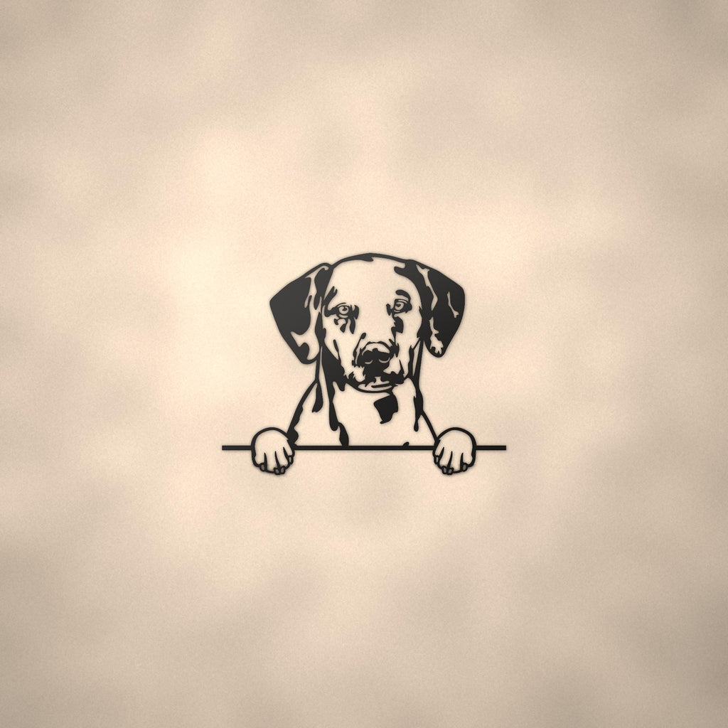Dalmatian Dog Lover Gift Metal Dog Sign — lifestyle setting