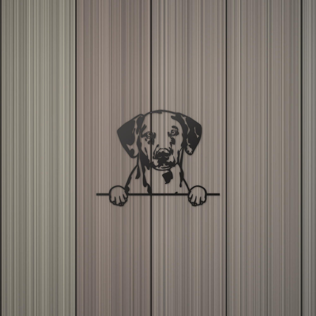 Dalmatian Dog Lover Gift Metal Dog Sign — detail view