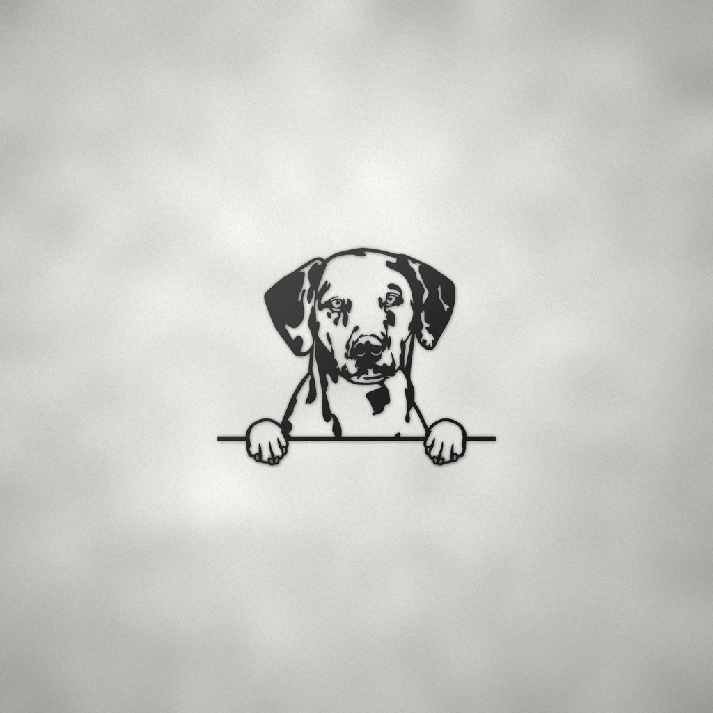 Dalmatian Dog Lover Gift Metal Dog Sign — alternate angle