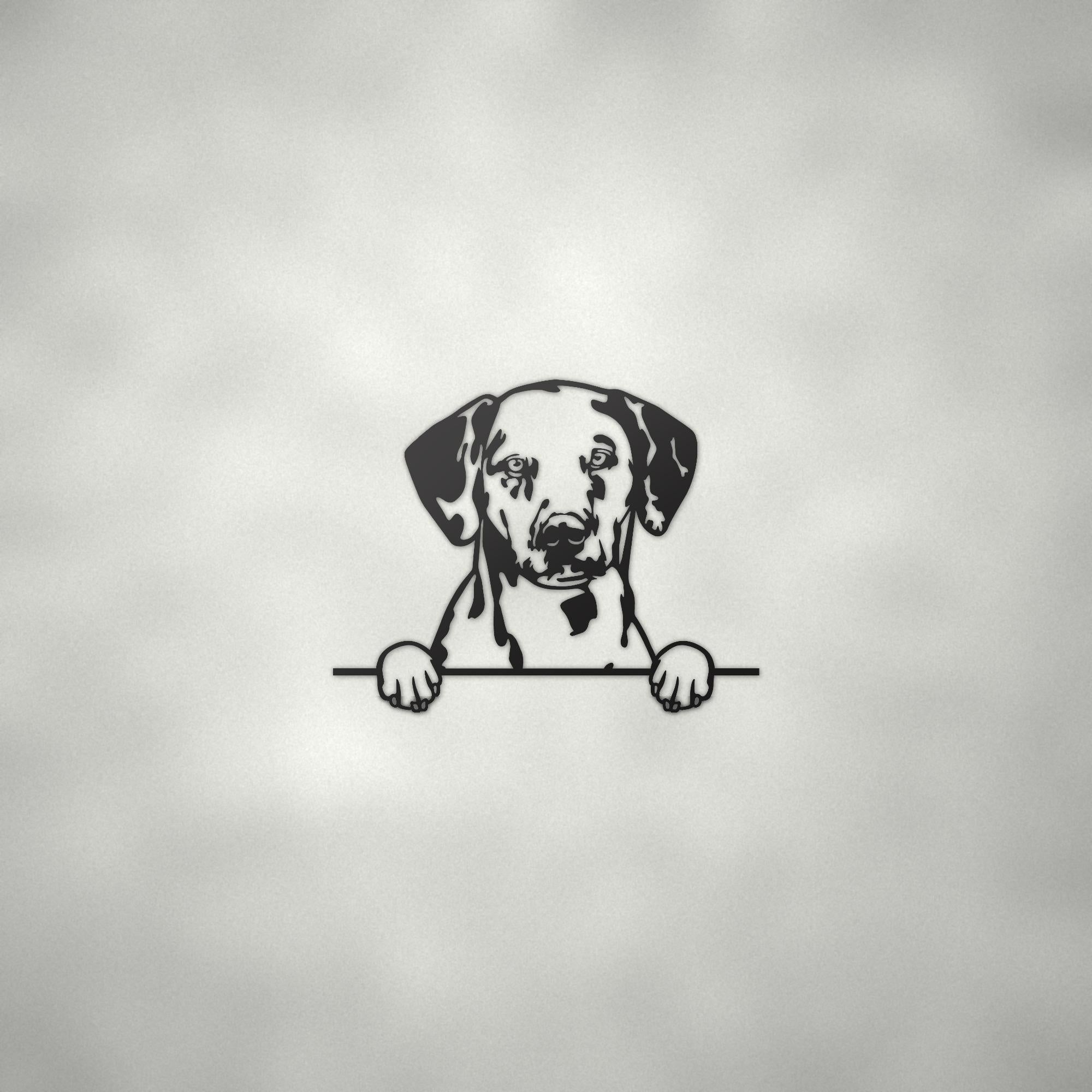Dalmatian Dog Lover Gift Metal Dog Sign — alternate angle