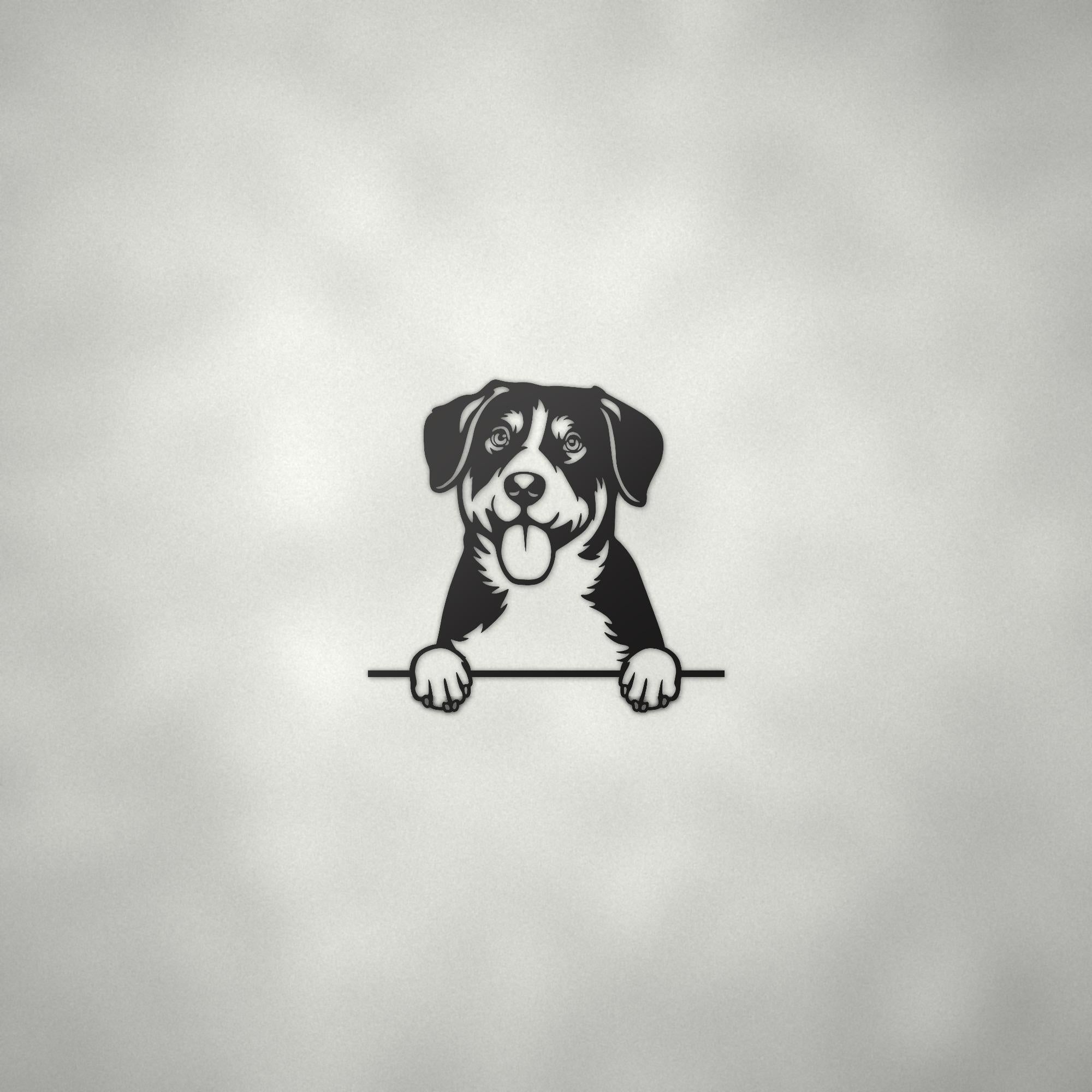 Entlebucher Mountain Dog Lover Gift Metal Dog Sign — alternate angle