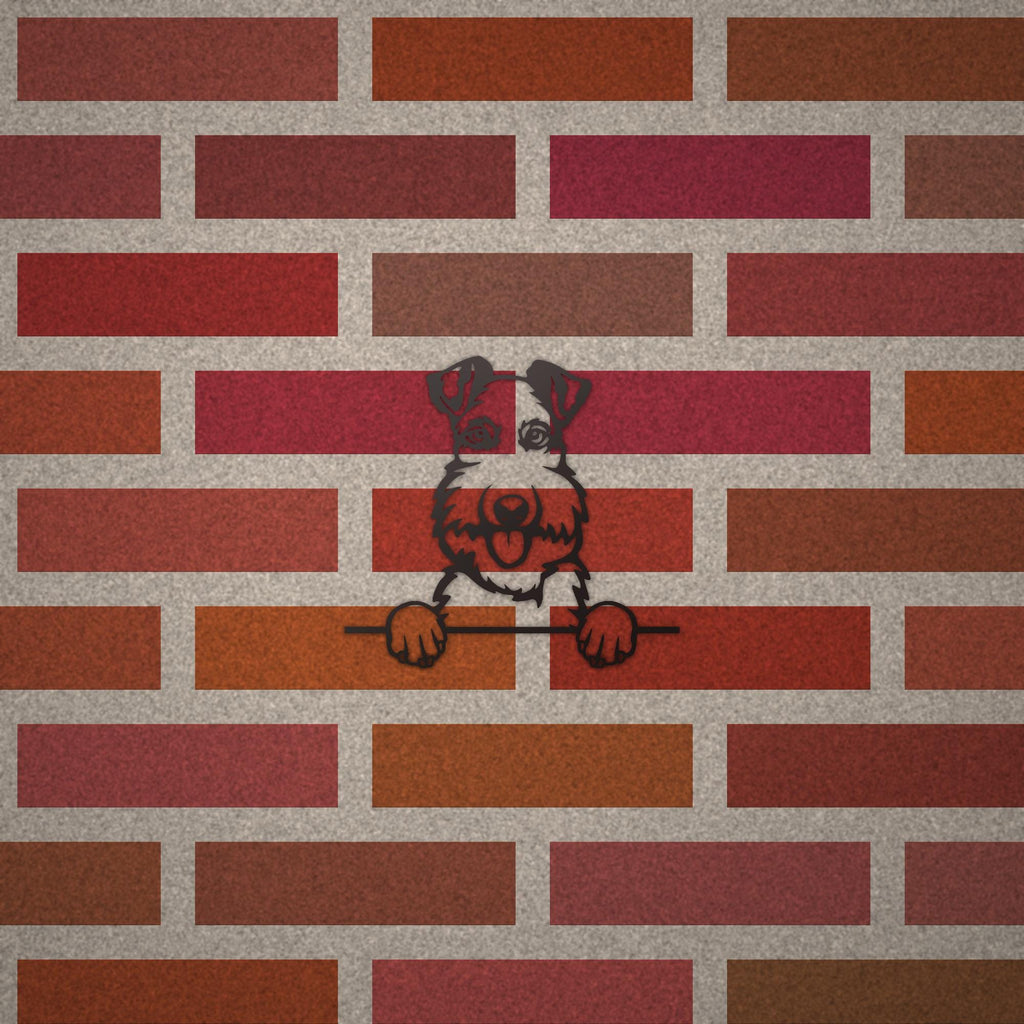 Fox Terrier Dog Lover Gift Metal Dog Sign — alternate angle