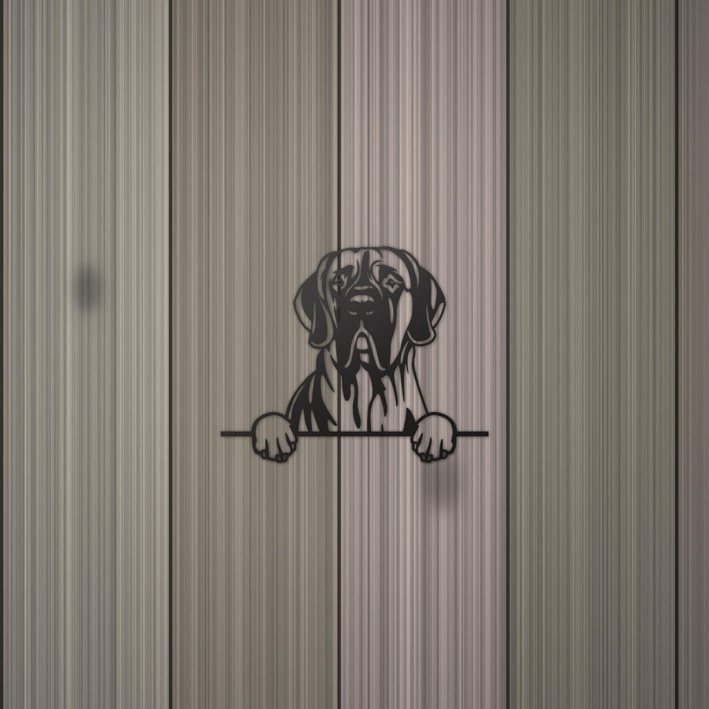 Great Dane Dog Lover Gift Metal Dog Sign — detail view