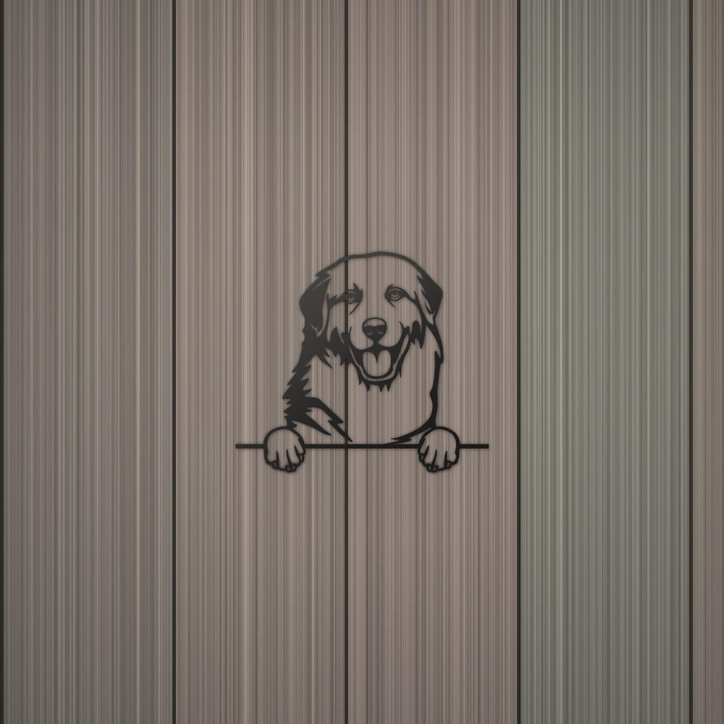 Great Pyrenees Dog Lover Gift Metal Dog Sign — detail view