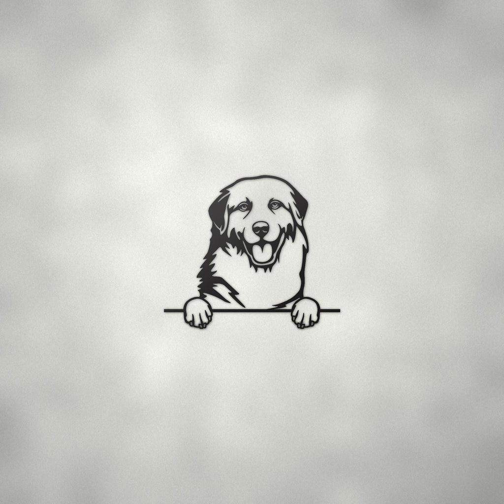 Great Pyrenees Dog Lover Gift Metal Dog Sign — alternate angle