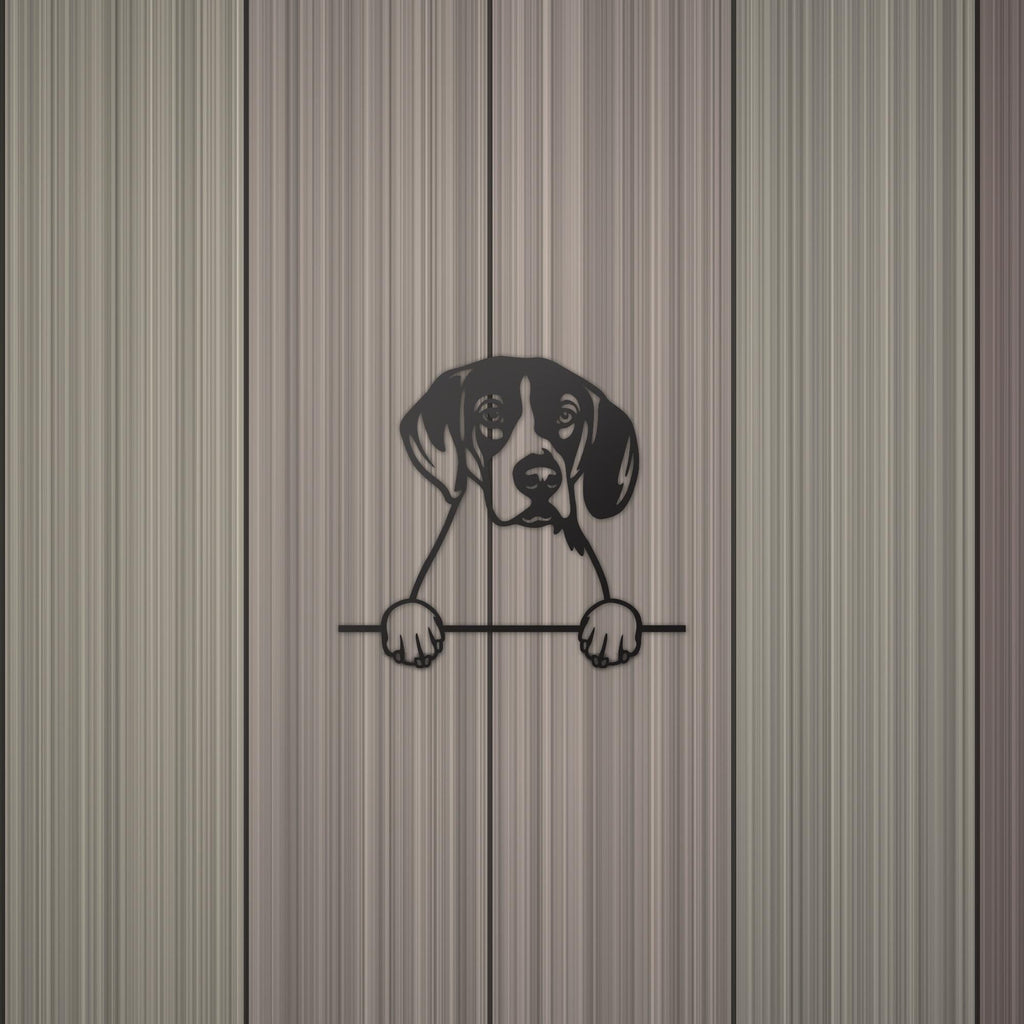 Harrier Dog Lover Gift Metal Dog Sign — detail view