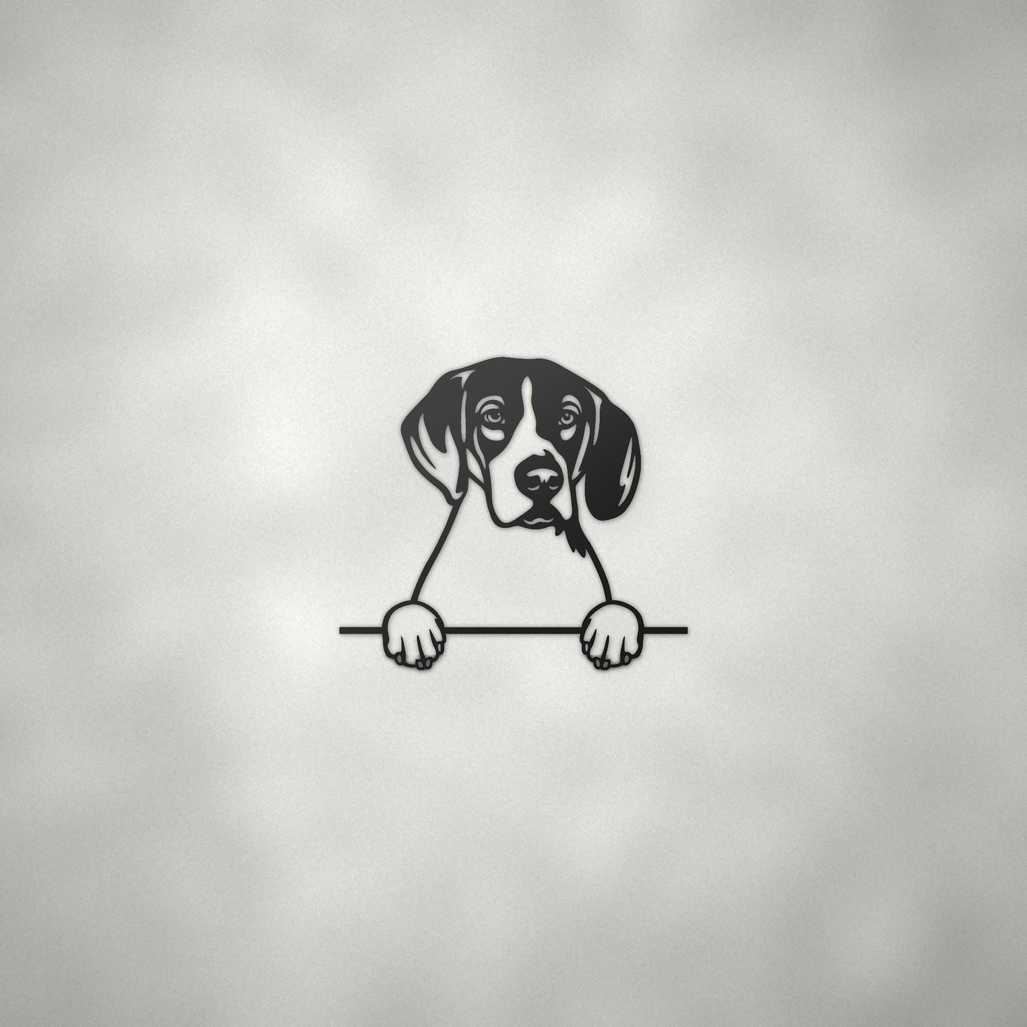 Harrier Dog Lover Gift Metal Dog Sign — alternate angle