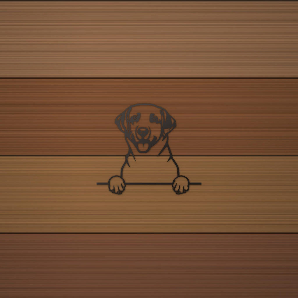 Labrador Retriever Dog Lover Gift Metal Dog Sign — alternate angle