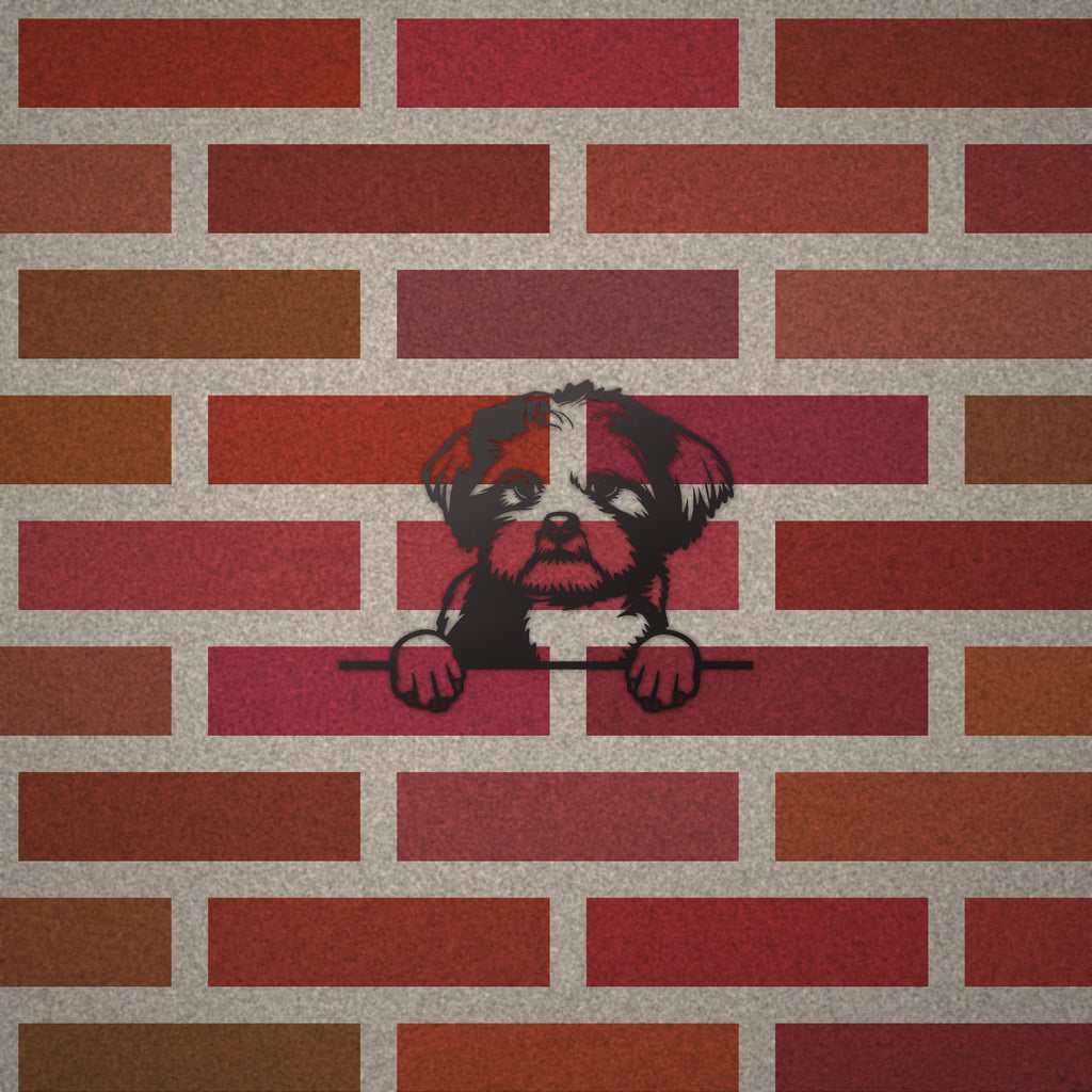 Lhasa Apso Dog Lover Gift Metal Dog Sign — alternate angle