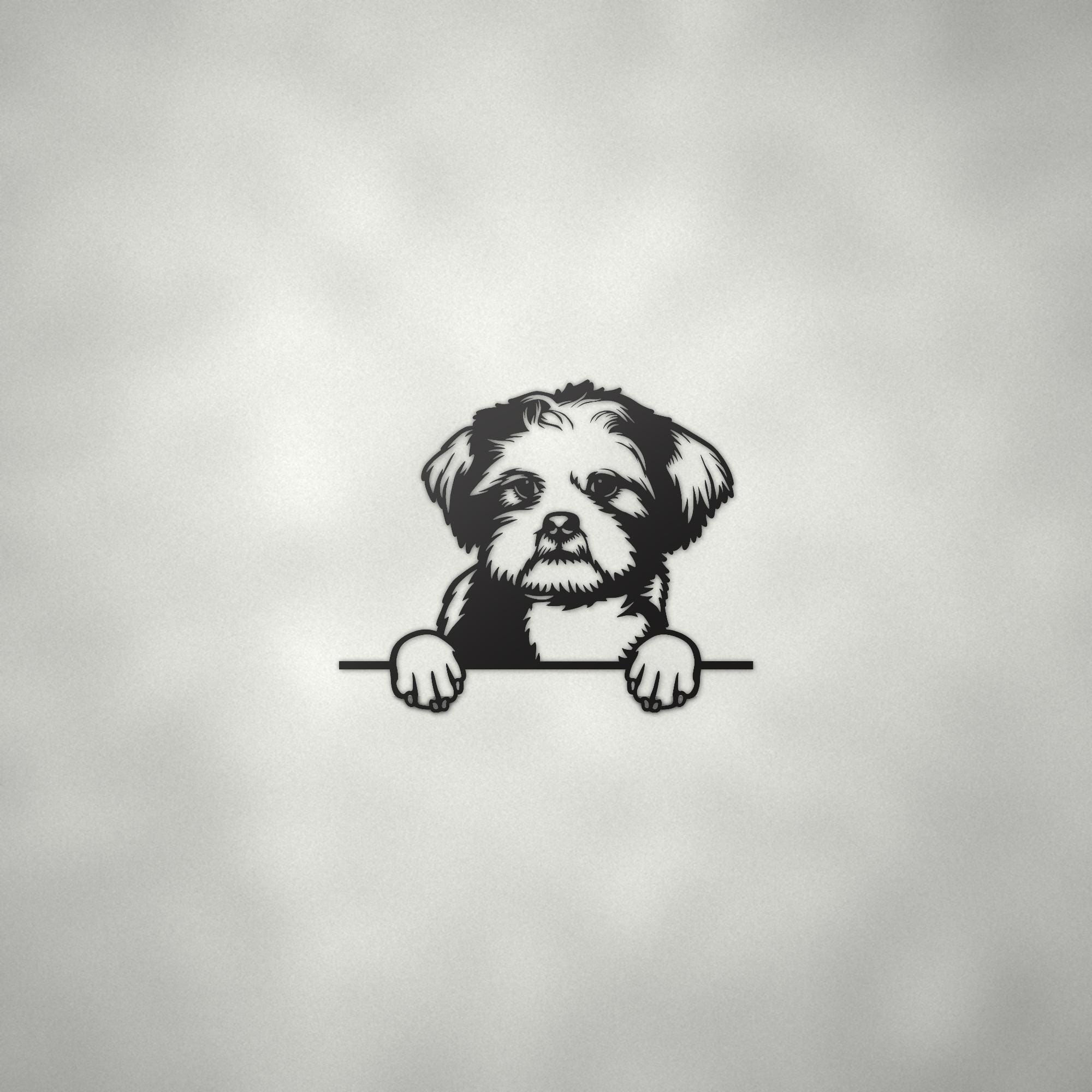 Lhasa Apso Dog Lover Gift Metal Dog Sign — alternate angle