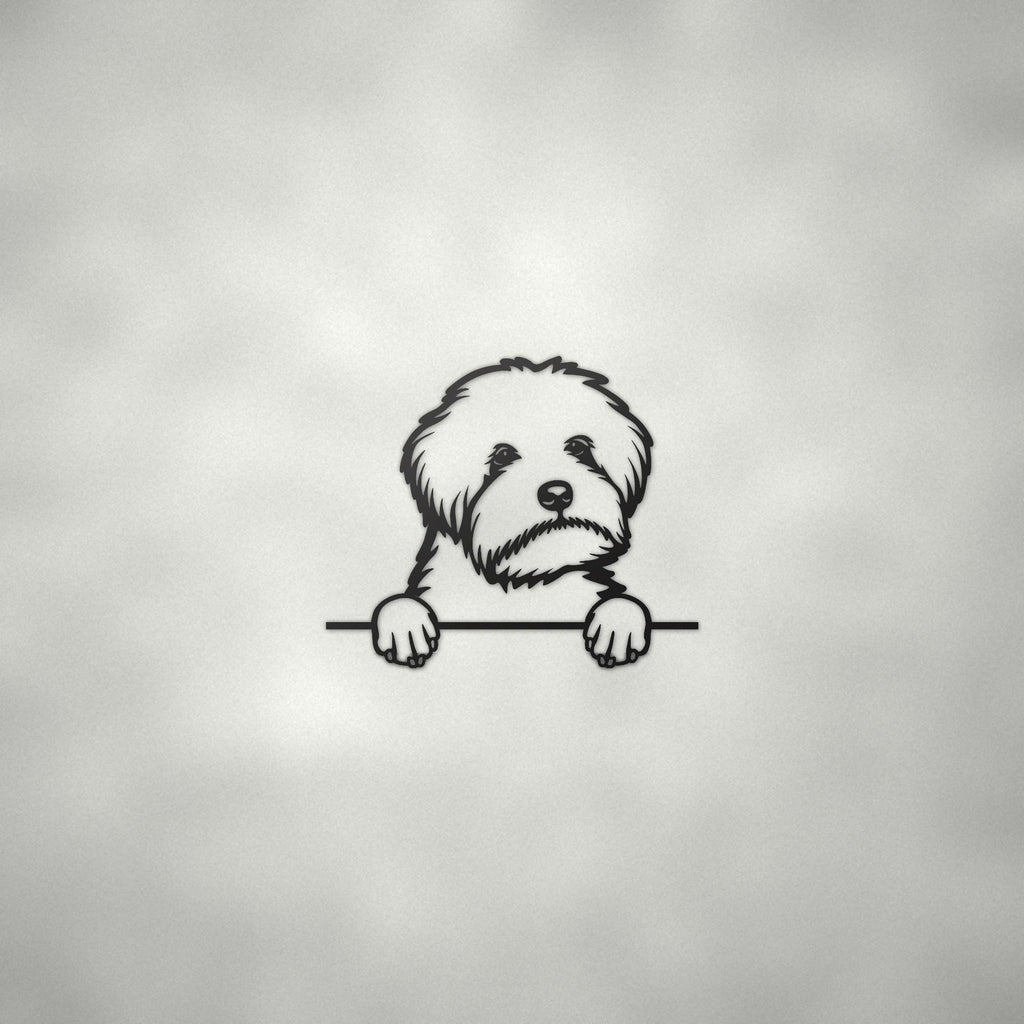 Maltipoo Dog Lover Gift Metal Dog Sign — alternate angle