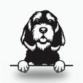 Otterhound Dog Lover Gift Metal Dog Sign — front view on white background