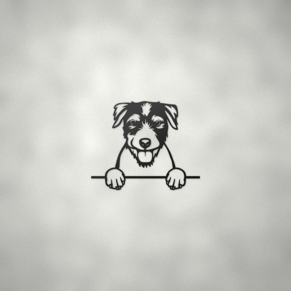 Parson Russell Terrier Dog Lover Gift Metal Dog Sign — alternate angle
