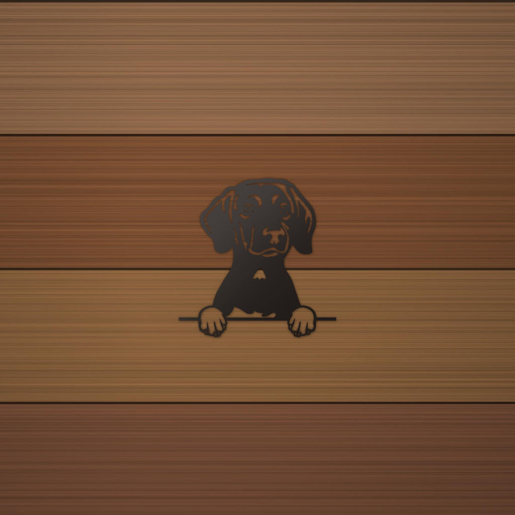 Plott Hound Dog Lover Gift Metal Dog Sign — alternate angle