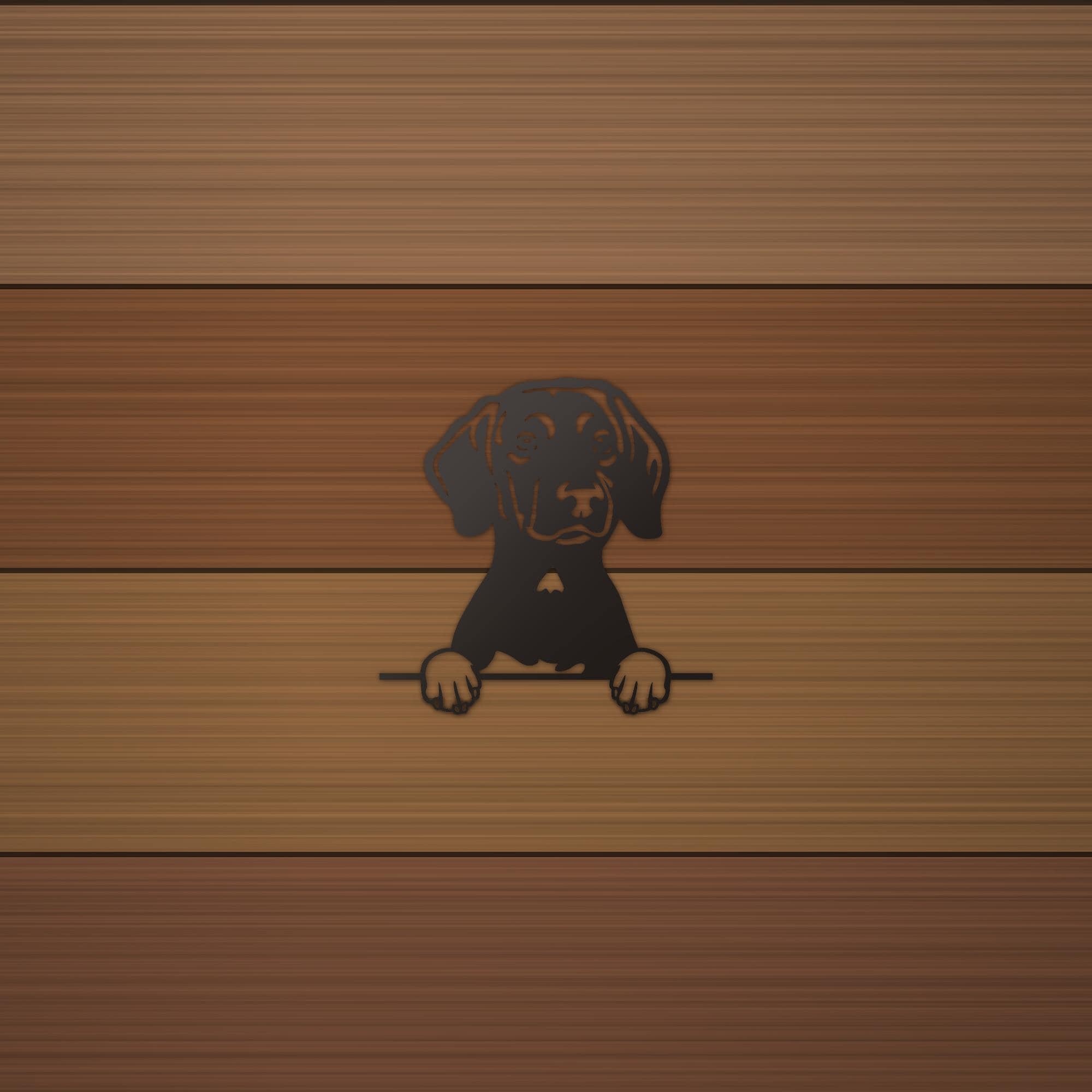 Plott Hound Dog Lover Gift Metal Dog Sign — alternate angle