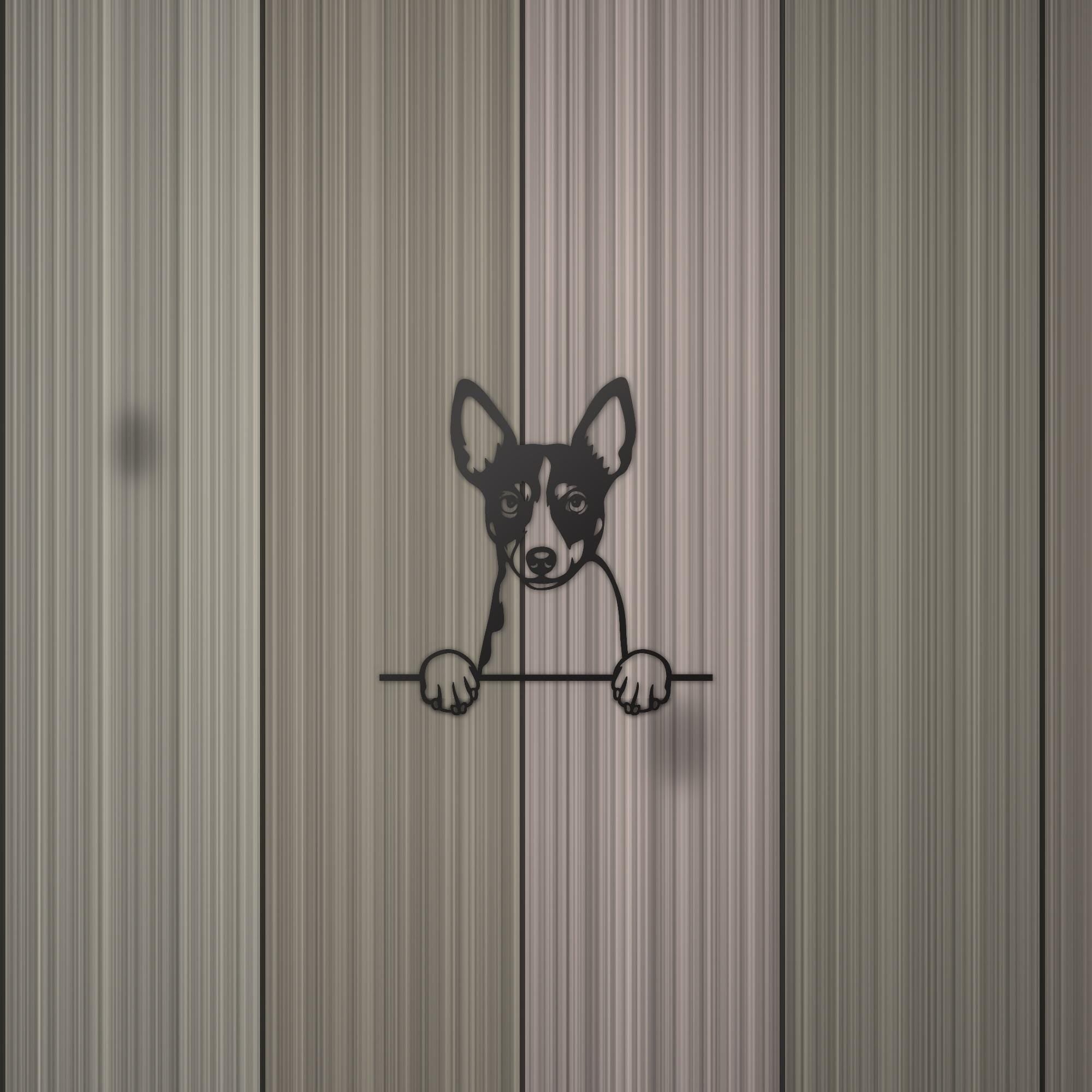 Rat Terrier Dog Lover Gift Metal Dog Sign — detail view